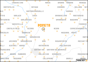 map of Poreta