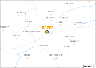 map of Porez