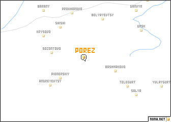 map of Porez