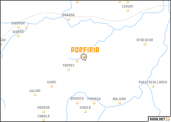 map of Porfiria