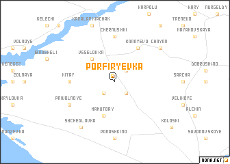 map of Porfirʼyevka