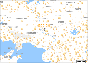 map of Pŏriam