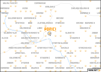 map of Poříčí