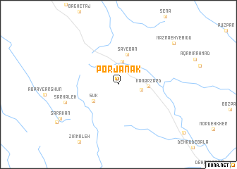 map of Porjānak