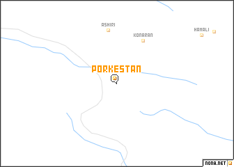 map of Porkestān