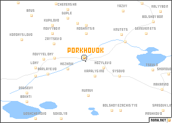 map of Porkhovok