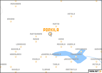 map of Pörkilä