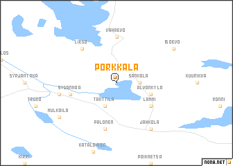 map of Porkkala