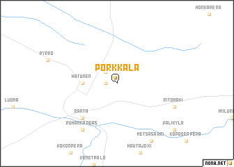 map of Porkkala