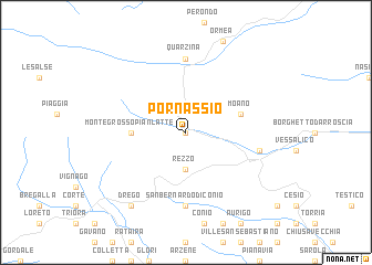 map of Pornassio