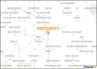 map of Pornóapáti