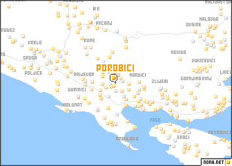 map of Porobići