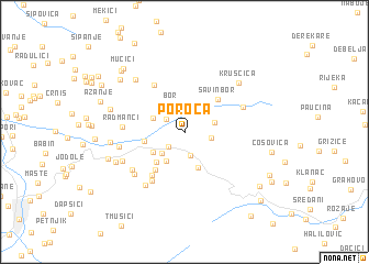 map of Poroča