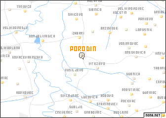 map of Porodin