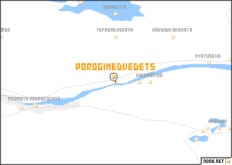 map of Porogi Medvedets
