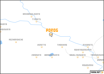 map of Porog