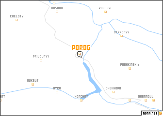 map of Porog
