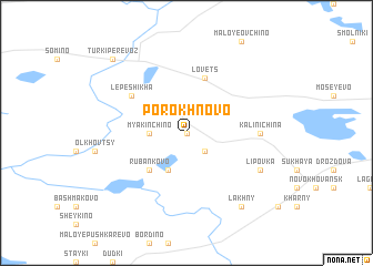 map of Porokhnovo