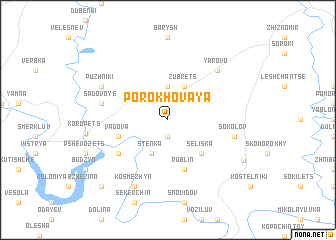 map of Porokhovaya