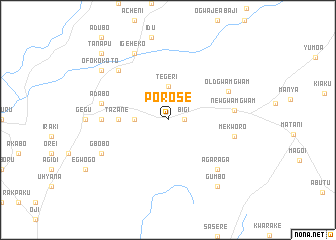 map of Porose