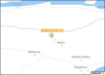 map of Poroshevo