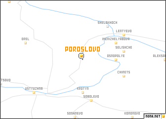 map of Poroslovo