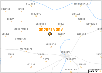 map of Poroslyany