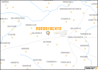 map of Porosyach\