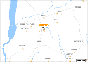 map of Poros