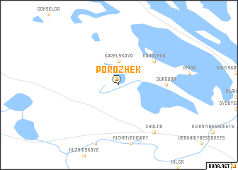 map of Porozhek