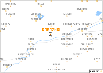 map of Porozhki