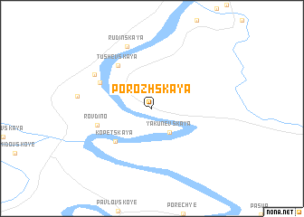 map of Porozhskaya