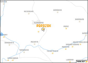 map of Porozok