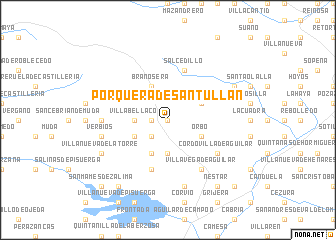 map of Porquera de Santullán