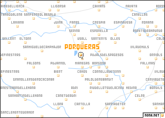 map of Porqueras