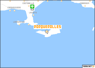 map of Porquerolles