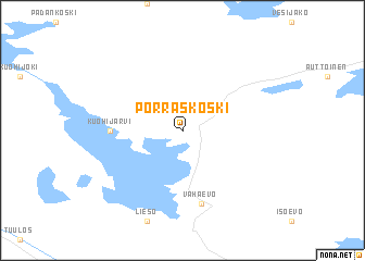 map of Porraskoski