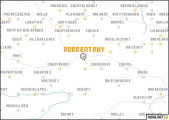 map of Porrentruy