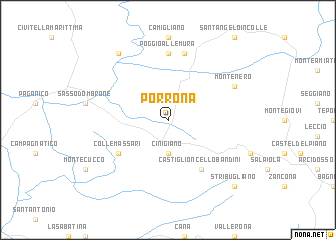 map of Porrona