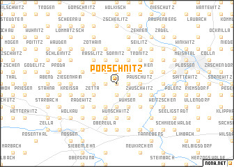 map of Porschnitz