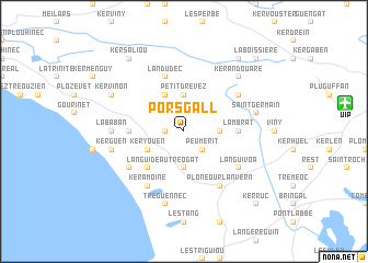 map of Pors-gall