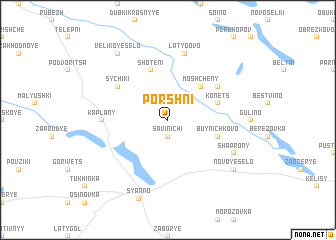 map of Porshni