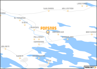 map of Porsnäs