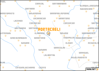 map of Portacaeli