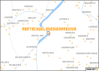 map of Portachuelo de Siempre Viva