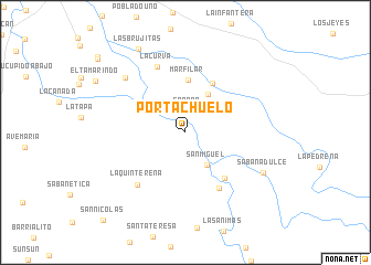 map of Portachuelo