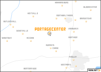 map of Portage Center