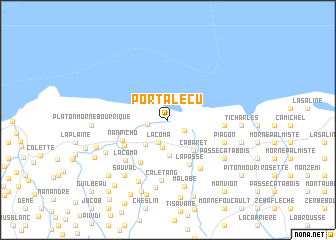 map of Port à lʼÉcu