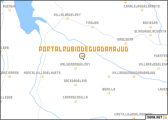 map of Portalrubio de Guadamajud