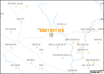 map of Portantino